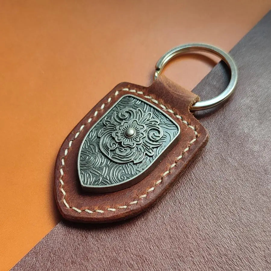 Porte-clés en cuir Cuir & Matière