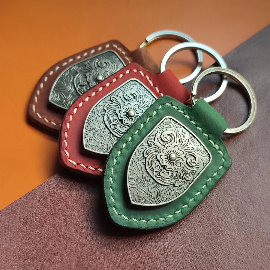 Porte-clés en cuir Cuir & Matière