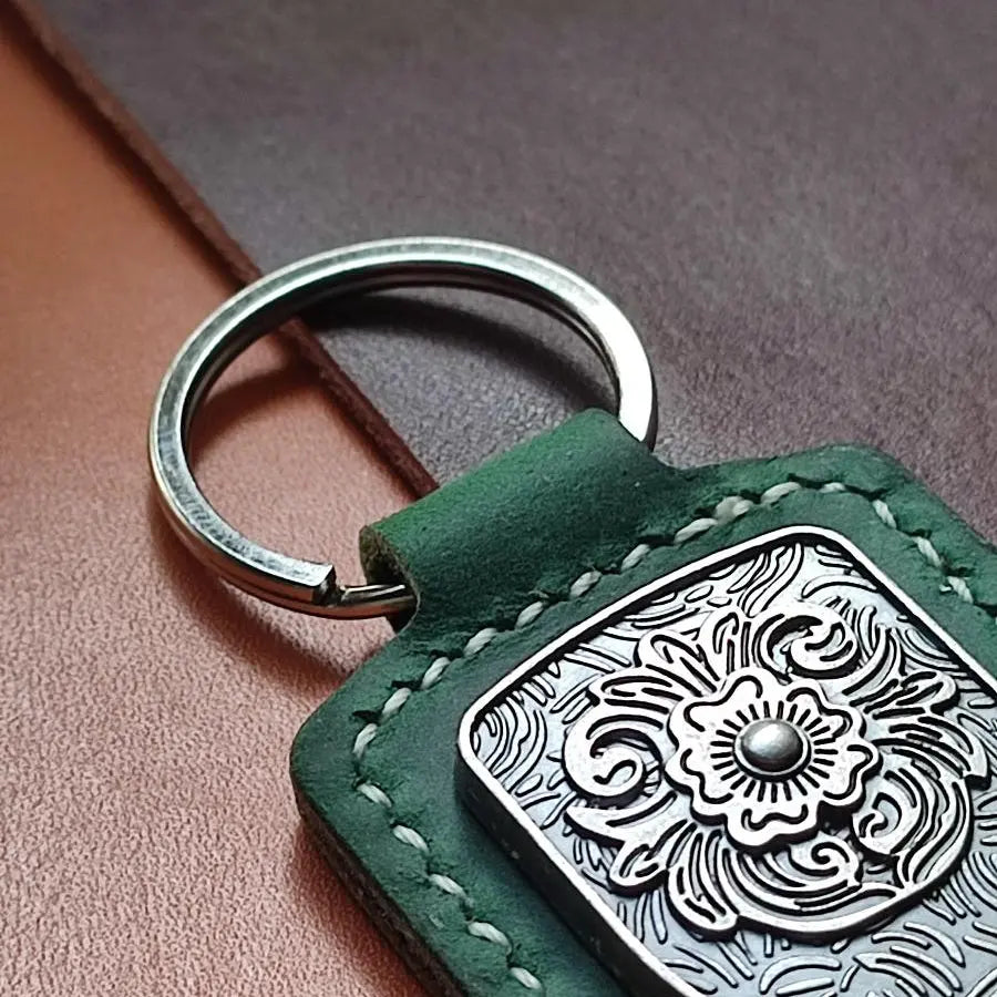 Porte-clés en cuir Cuir & Matière