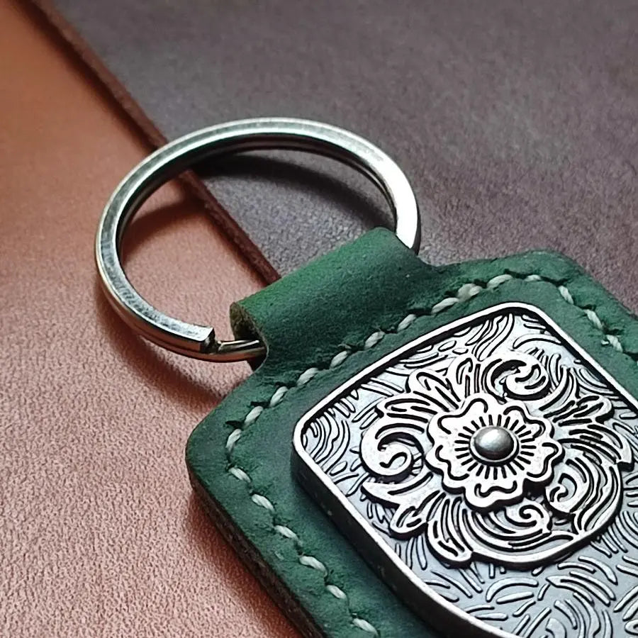 Porte-clés en cuir Cuir & Matière