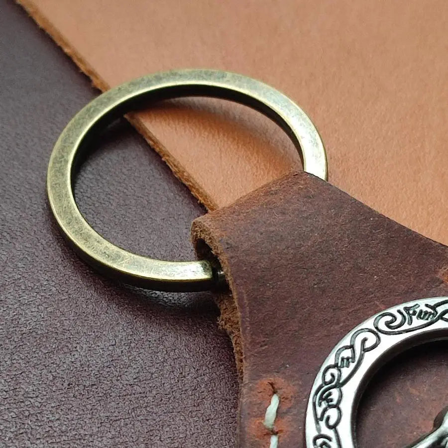 Porte-clés en cuir Cuir & Matière
