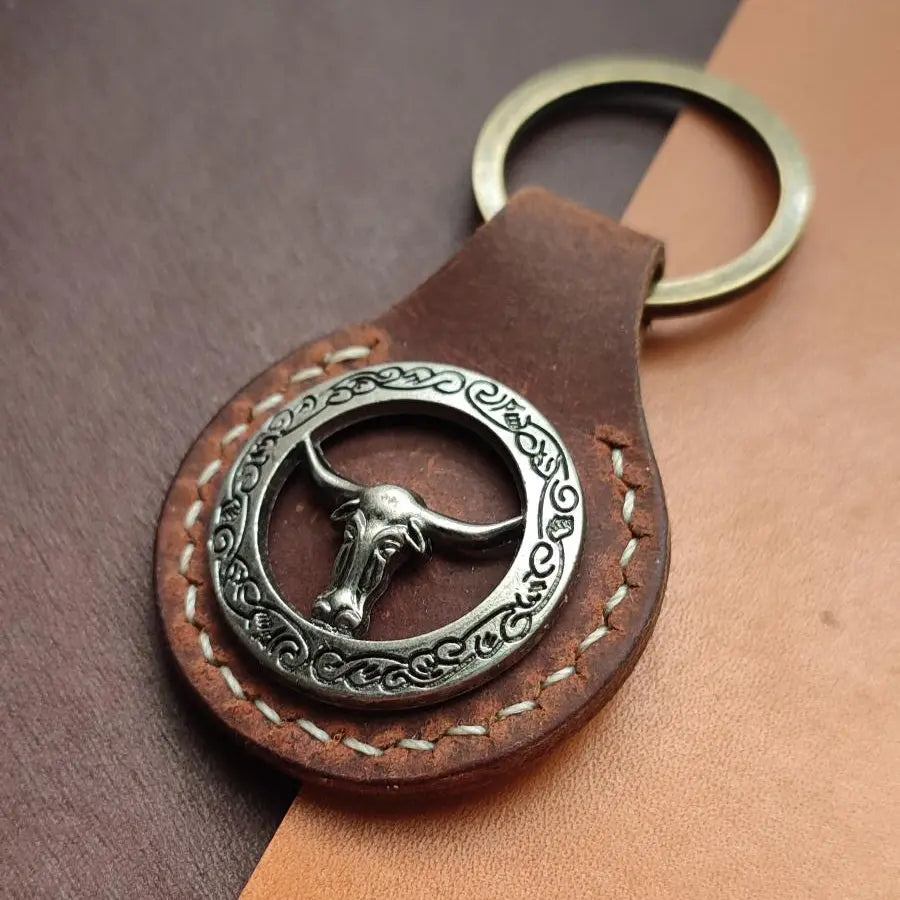 Porte-clés en cuir Cuir & Matière