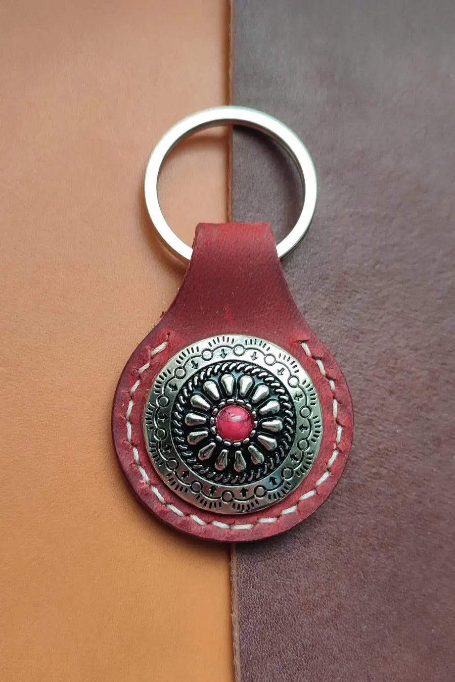 Porte-clés en cuir Cuir & Matière